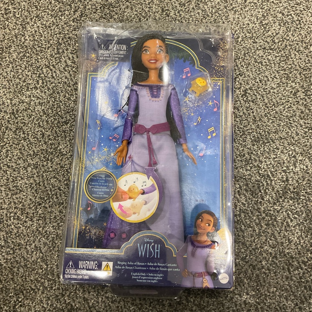 Disney Wish Doll in Purple Dress doll